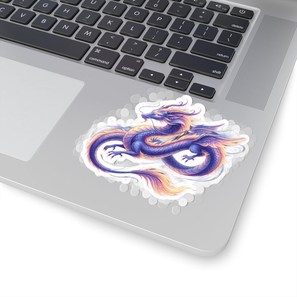 Iridescent Asian Dragon Kiss-Cut Stickers | Vinyl Die-Cut Sticker