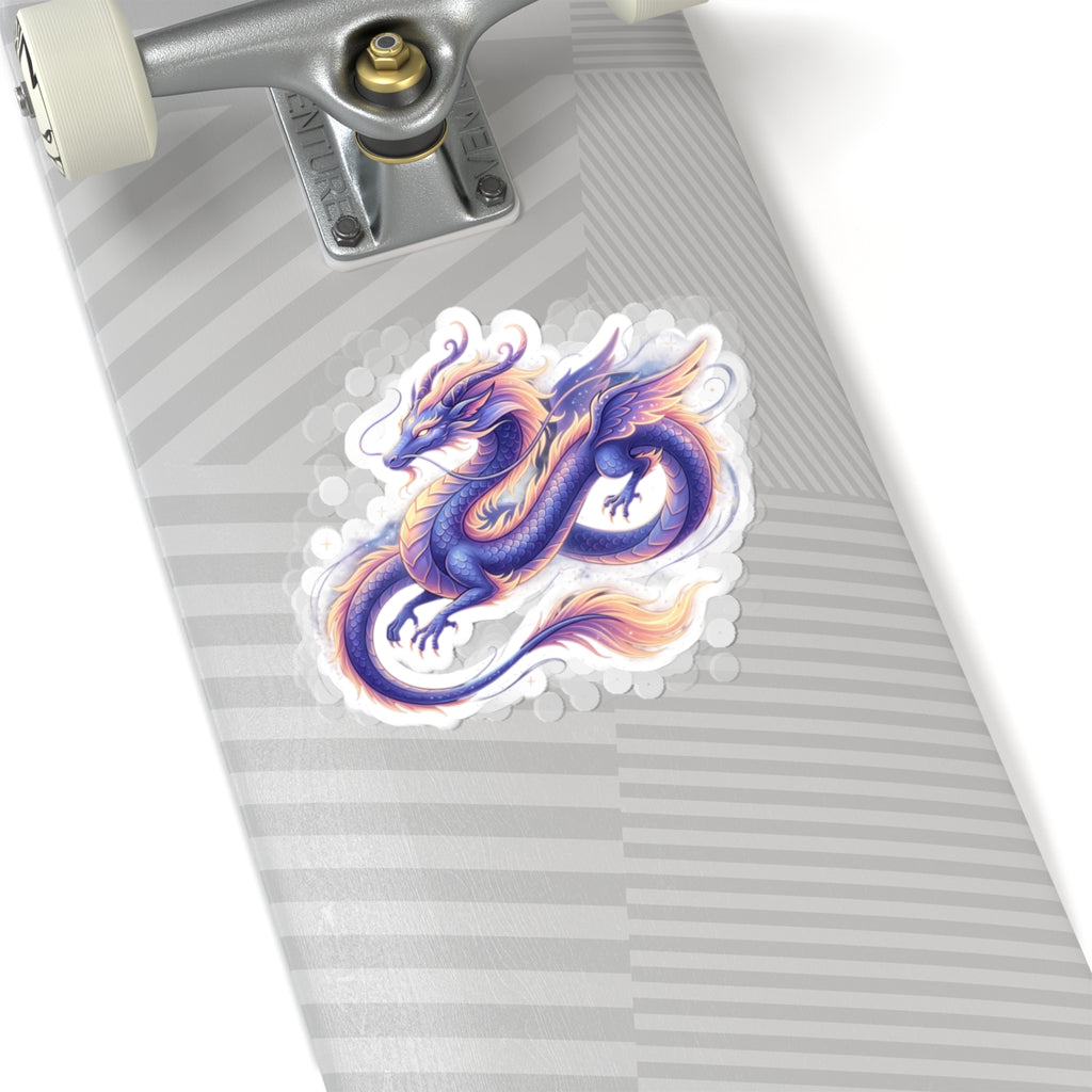 Iridescent Asian Dragon Kiss-Cut Stickers | Vinyl Die-Cut Sticker
