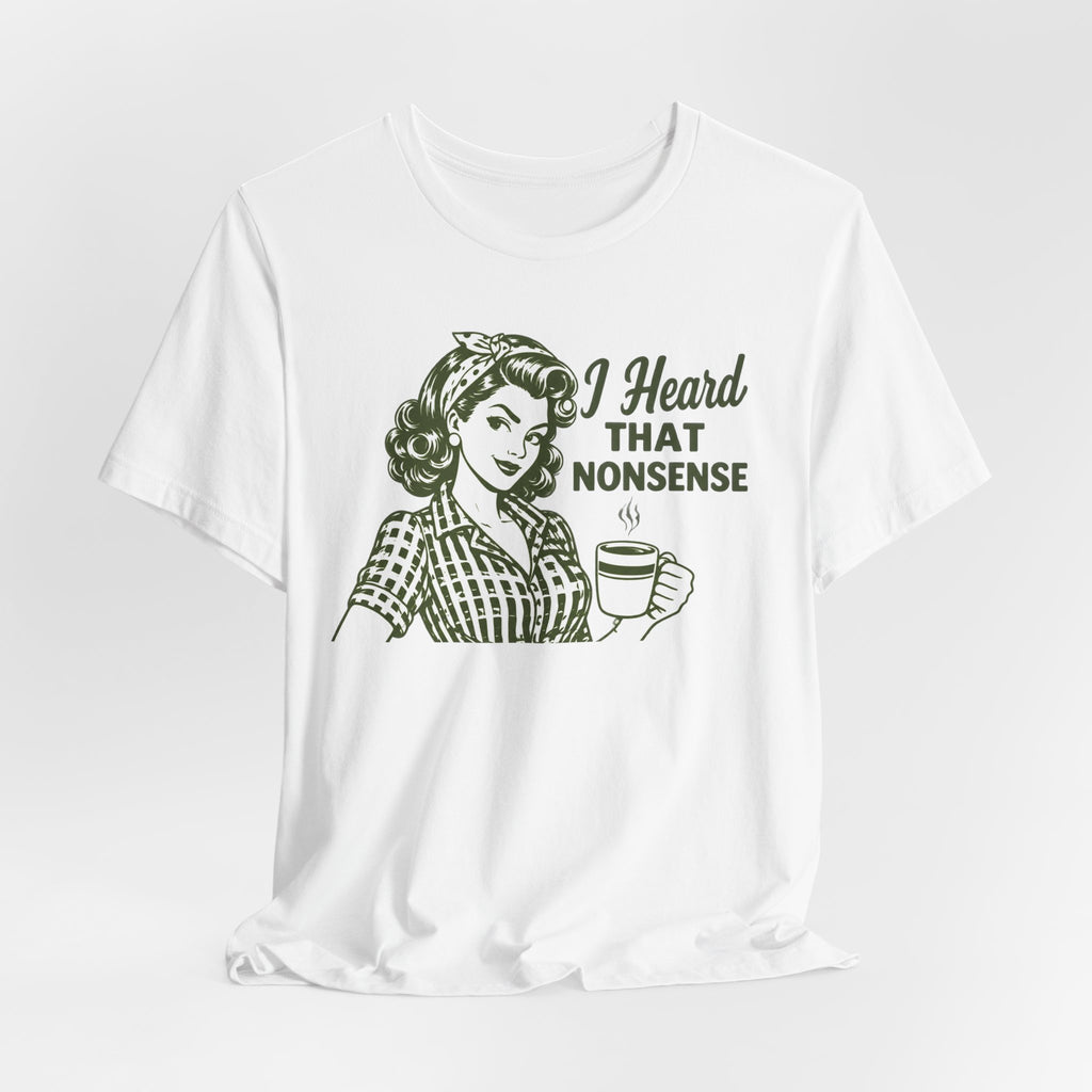 Retro Pinup Coffee Woman Tee