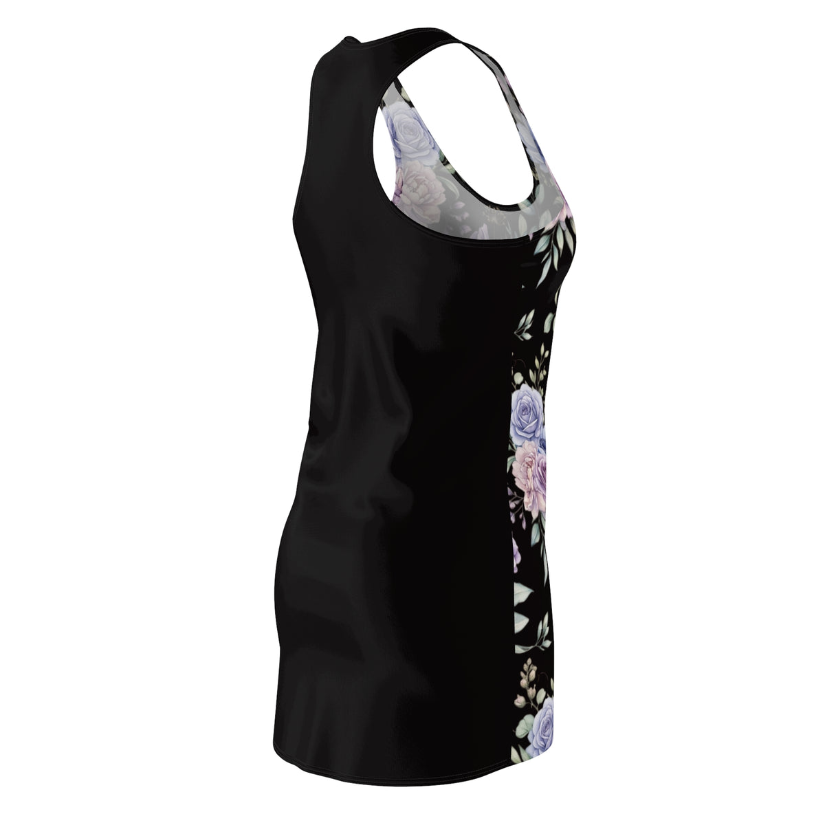 Floral Racerback Dress — Lavender Rose All-Over Print