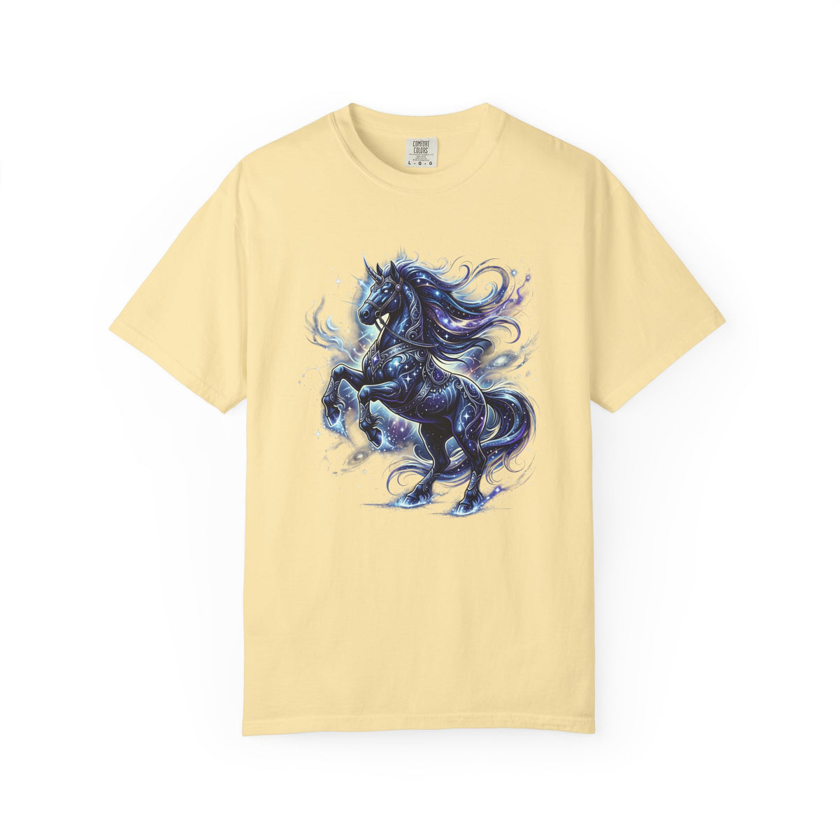 Mystic Blue Unicorn T-Shirt — Fantasy Horse Graphic Tee
