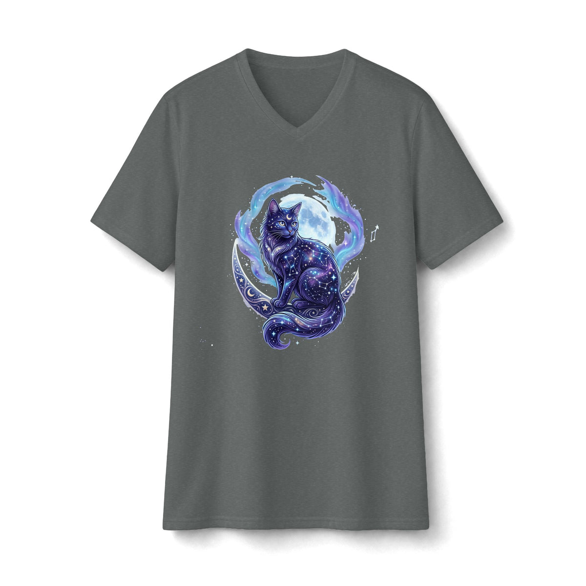 Galaxy Cat V-Neck Tee