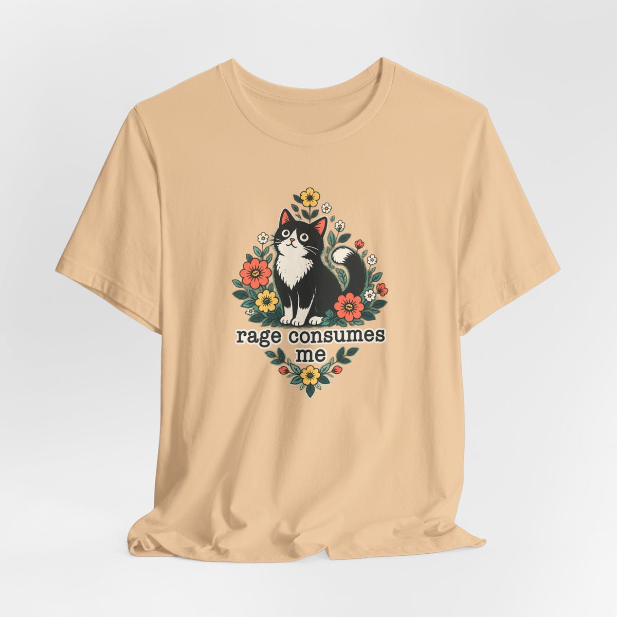 Rage Consumes Me - Cat Humor Tee