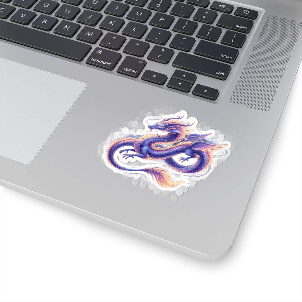 Iridescent Asian Dragon Kiss-Cut Stickers | Vinyl Die-Cut Sticker