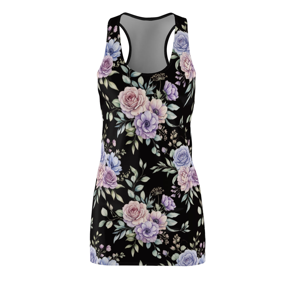 Floral Racerback Dress — Lavender Rose All-Over Print