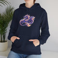 Colorful Watercolor Dragon Hoodie | Asian Mythical Serpent, Fantasy Art