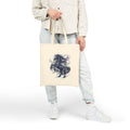 Canvas Tote Bag — Mystical Blue Unicorn Art Tote