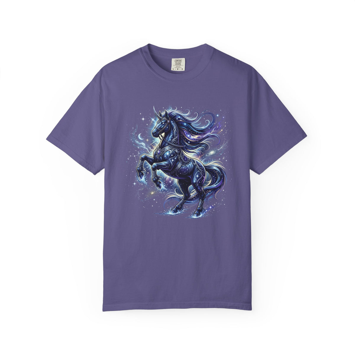 Mystic Blue Unicorn T-Shirt — Fantasy Horse Graphic Tee