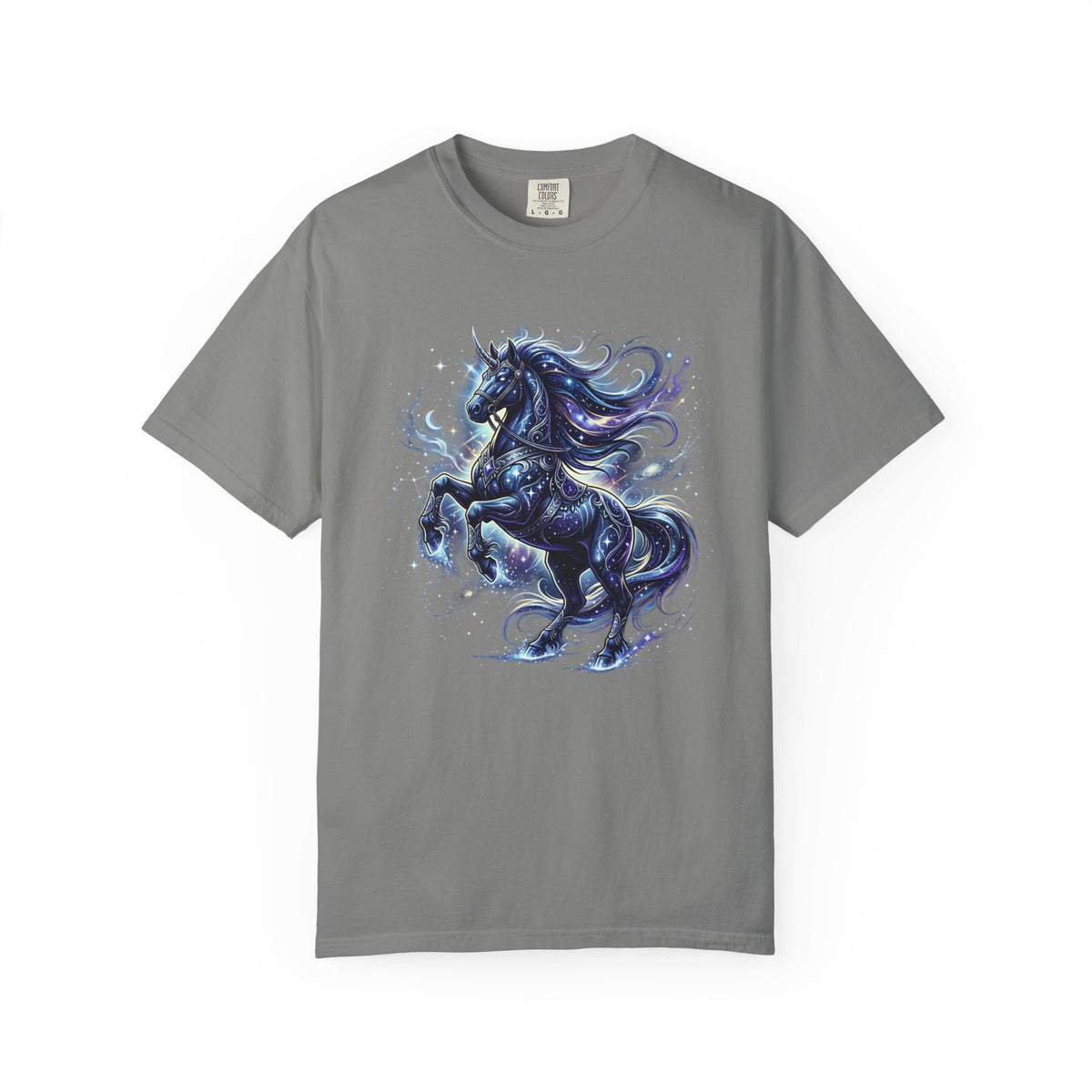 Mystic Blue Unicorn T-Shirt — Fantasy Horse Graphic Tee