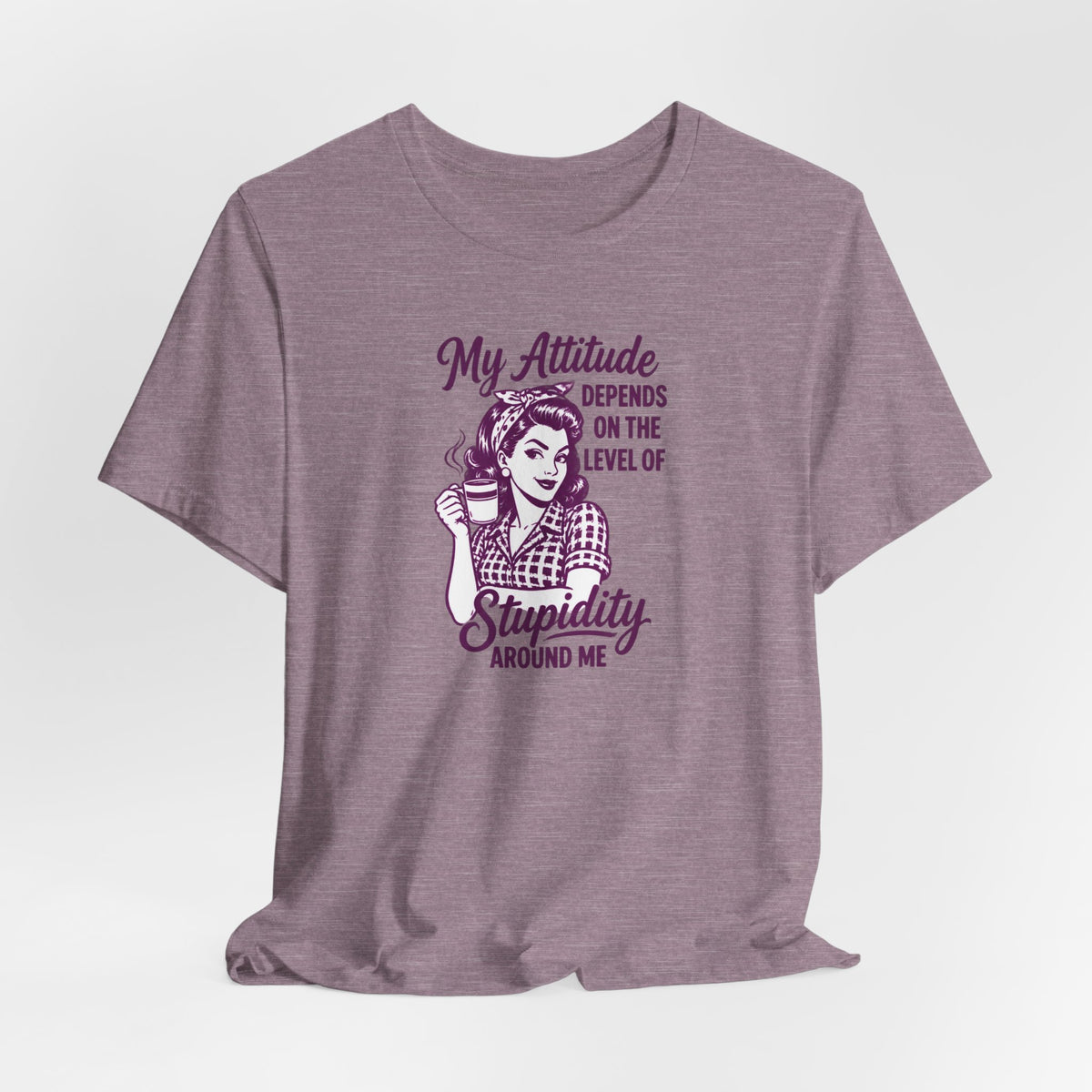 Retro Pinup Coffee - Unhinged Women Humor T-Shirt