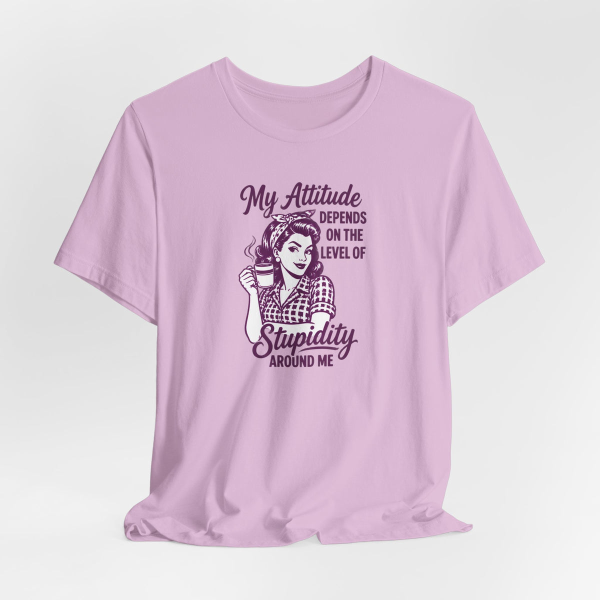 Retro Pinup Coffee - Unhinged Women Humor T-Shirt