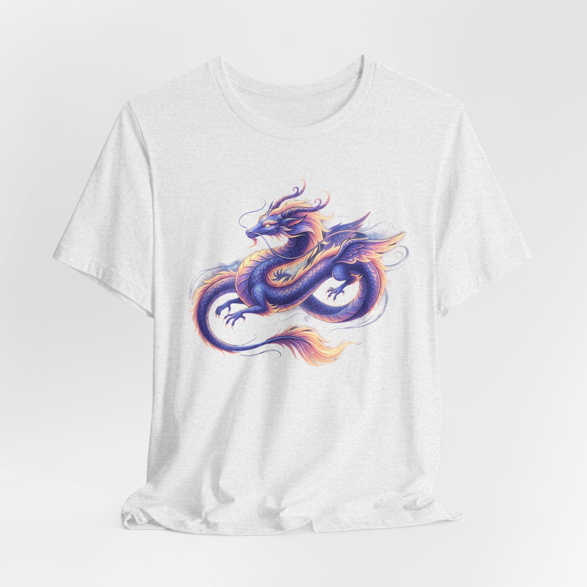 Watercolor Dragon Tee | Mythical Asian Serpent Illustration