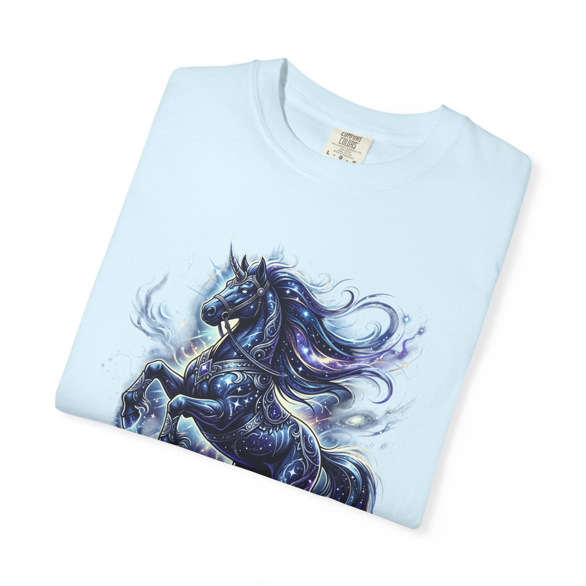 Mystic Blue Unicorn T-Shirt — Fantasy Horse Graphic Tee