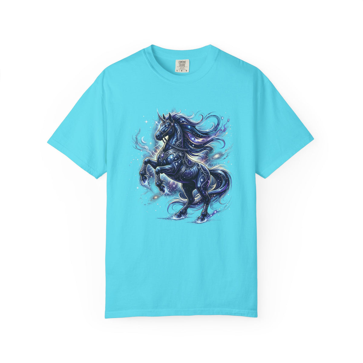 Mystic Blue Unicorn T-Shirt — Fantasy Horse Graphic Tee