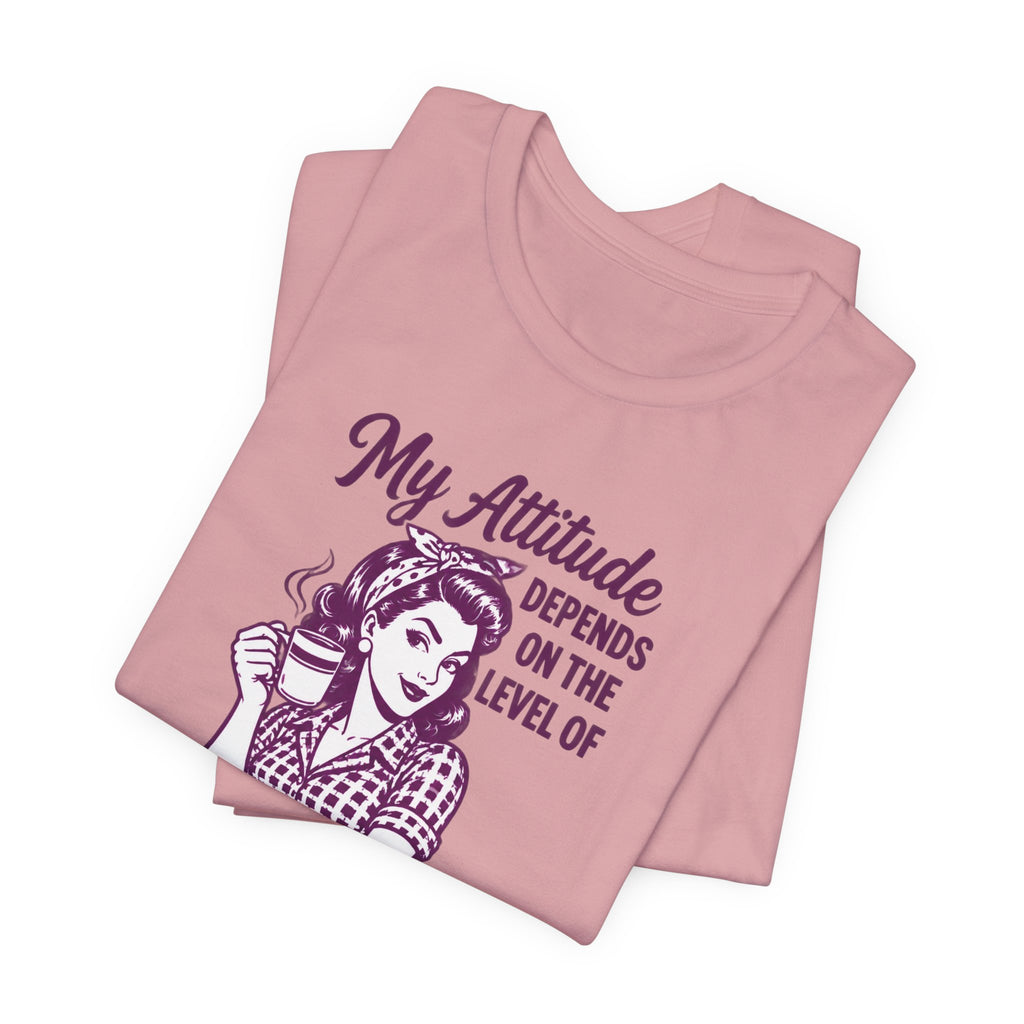 Retro Pinup Coffee - Unhinged Women Humor T-Shirt