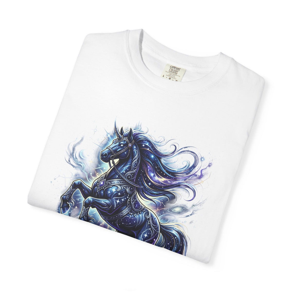 Mystic Blue Unicorn T-Shirt — Fantasy Horse Graphic Tee