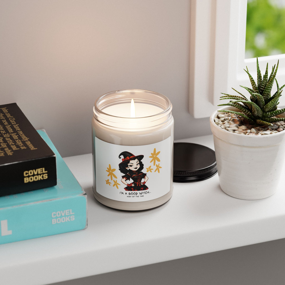 Good Witch Illustration Soy Candle