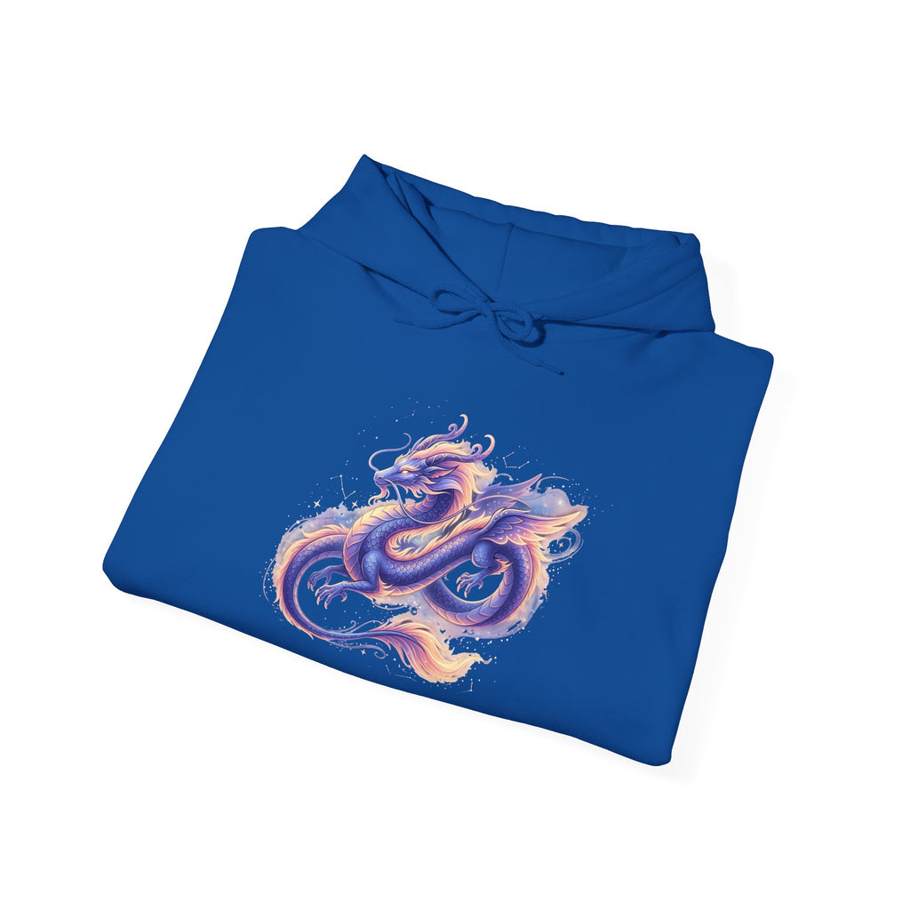 Colorful Watercolor Dragon Hoodie | Asian Mythical Serpent, Fantasy Art