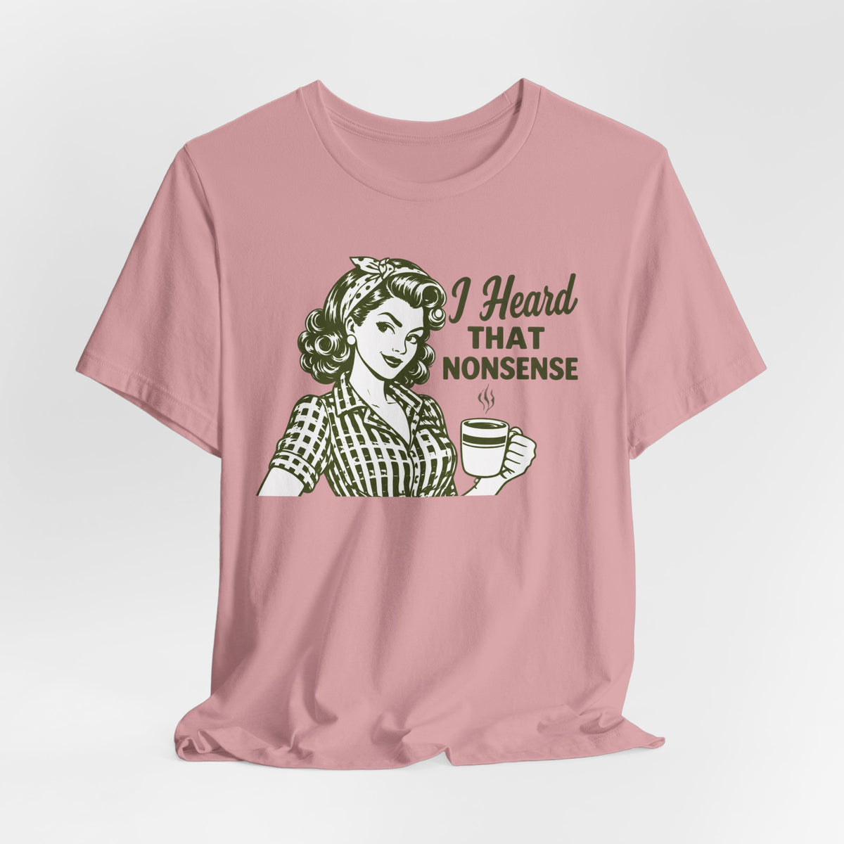 Retro Pinup Coffee Woman Tee