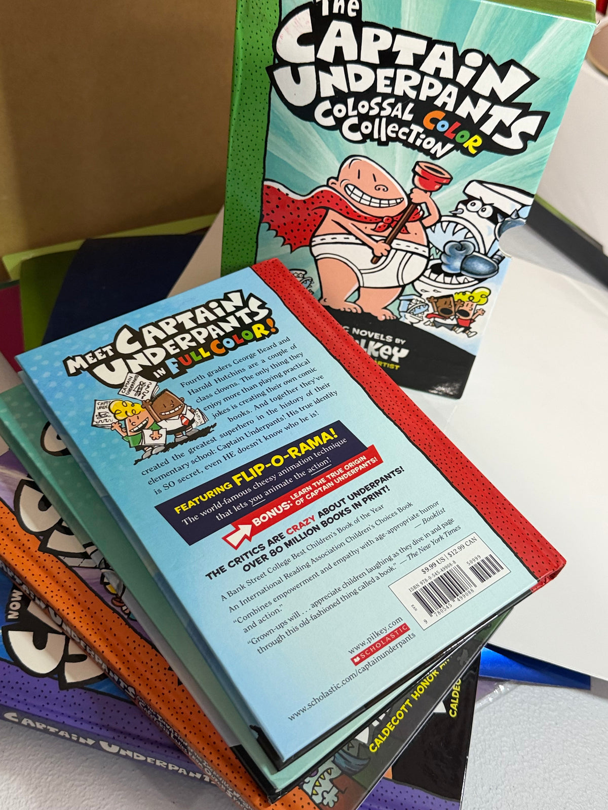 The Captain Underpants Colossal Color Collection #1-5 Boxed Set